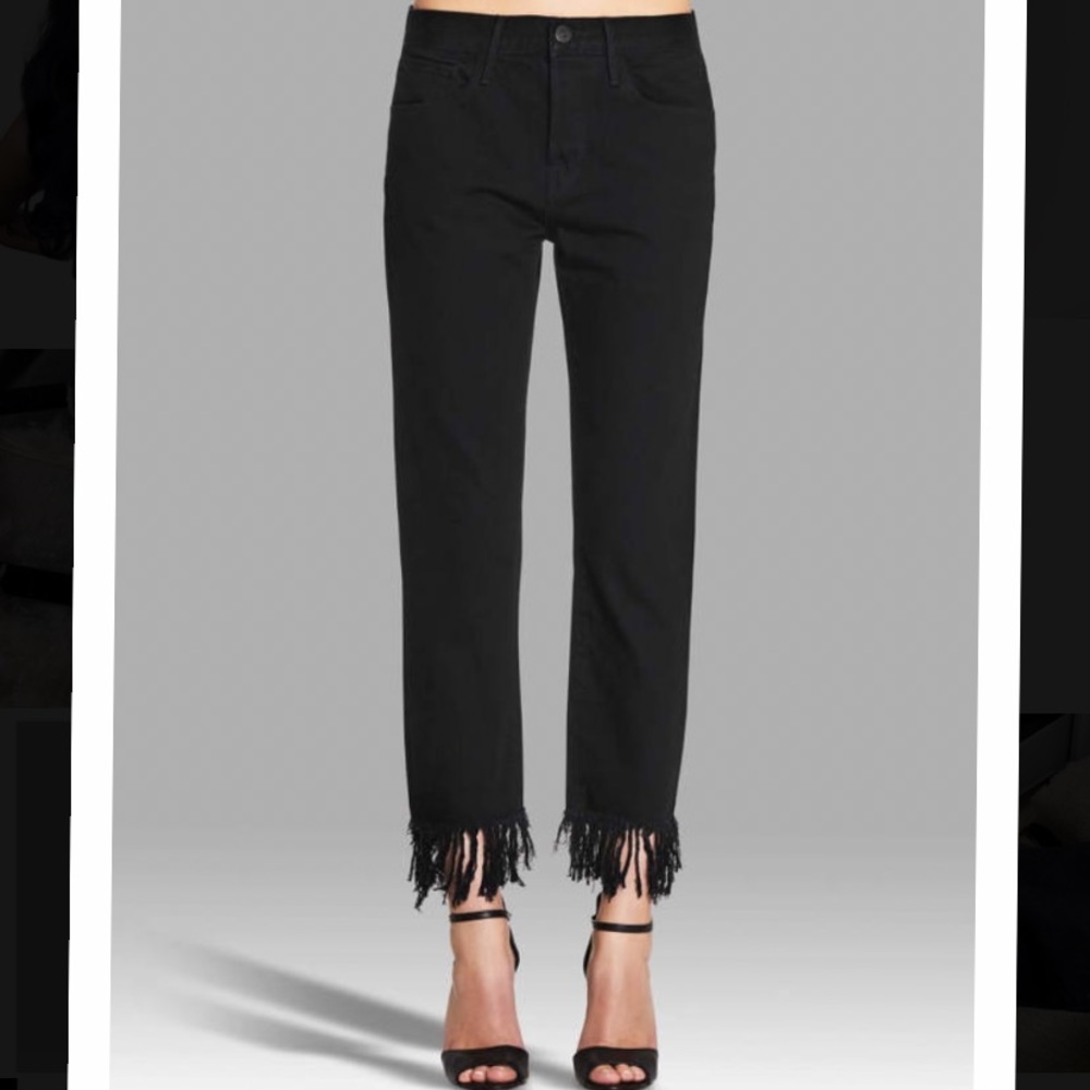 3X1 NYC Fringe Jean Black